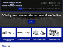 Tablet Screenshot of burnstrailersales.com